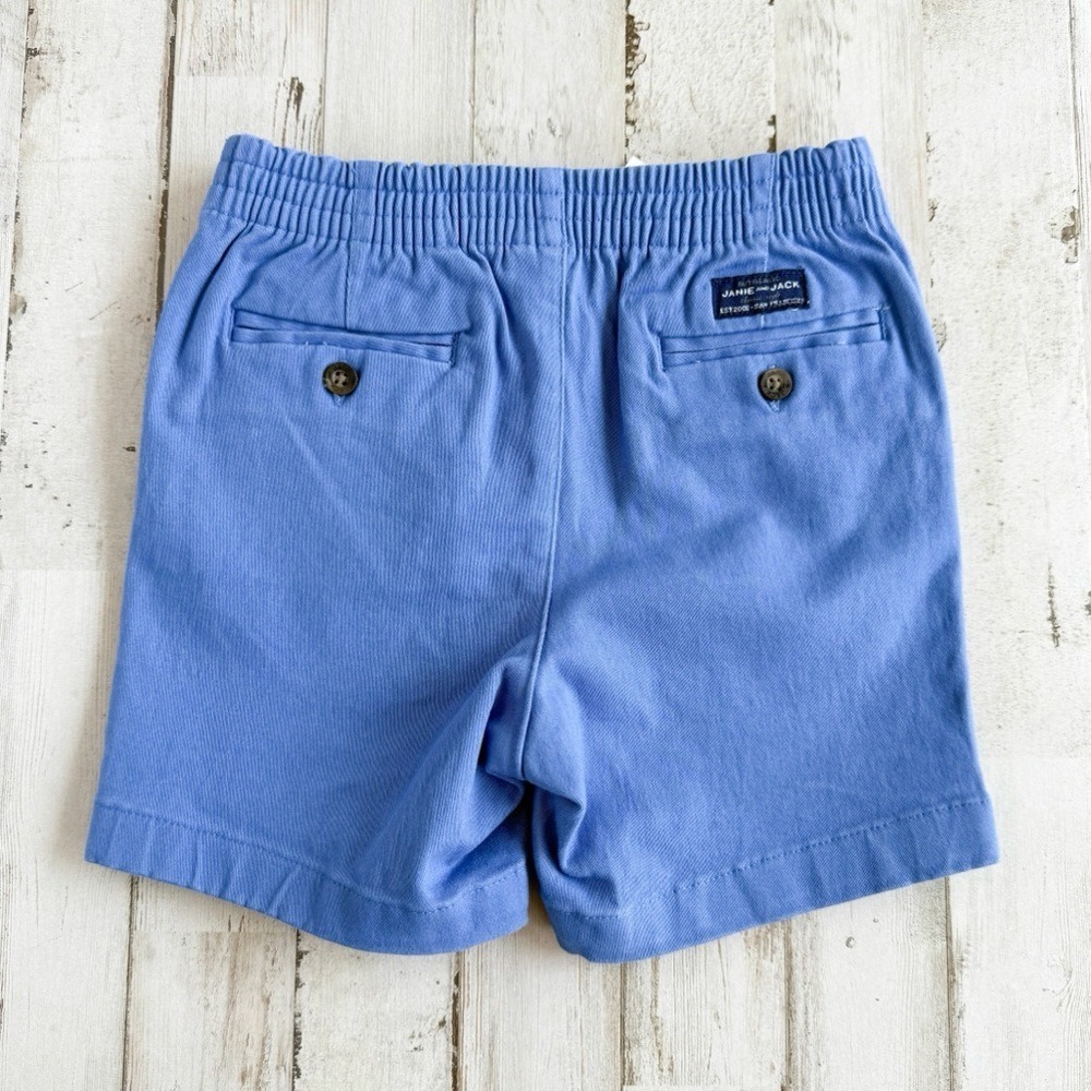 NWT JANIE and JACK Twill Pull-on Shorts in Midday Blue Boys size 2T 100045586 - Picture 4 of 11